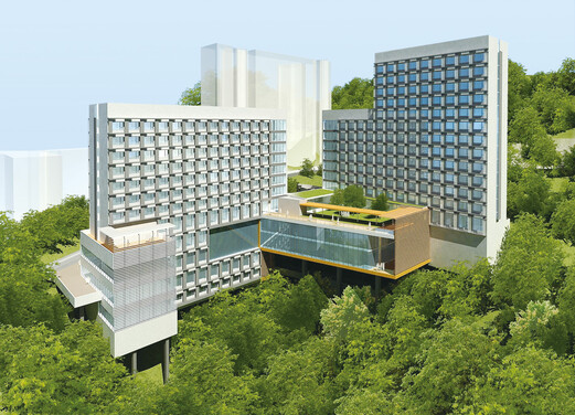 Lee Woo Sing College Campus Perspective<br />
<br />
Located by Residence Road, Lee Woo Sing College will be built along the contours of the hill.<br />
